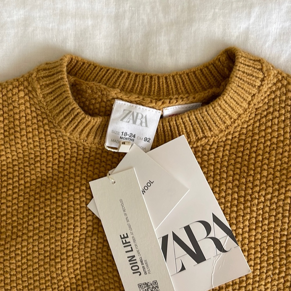 Zara kids unisex chunky sweater